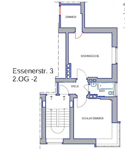 2 Zimmer Wohnung mit 46 m² in Mülheim an der Ruhr – Bild 10