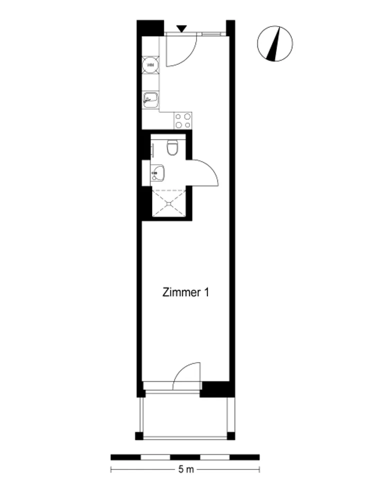 1 Zimmer Wohnung mit 35 m² in Berlin – Bild 2