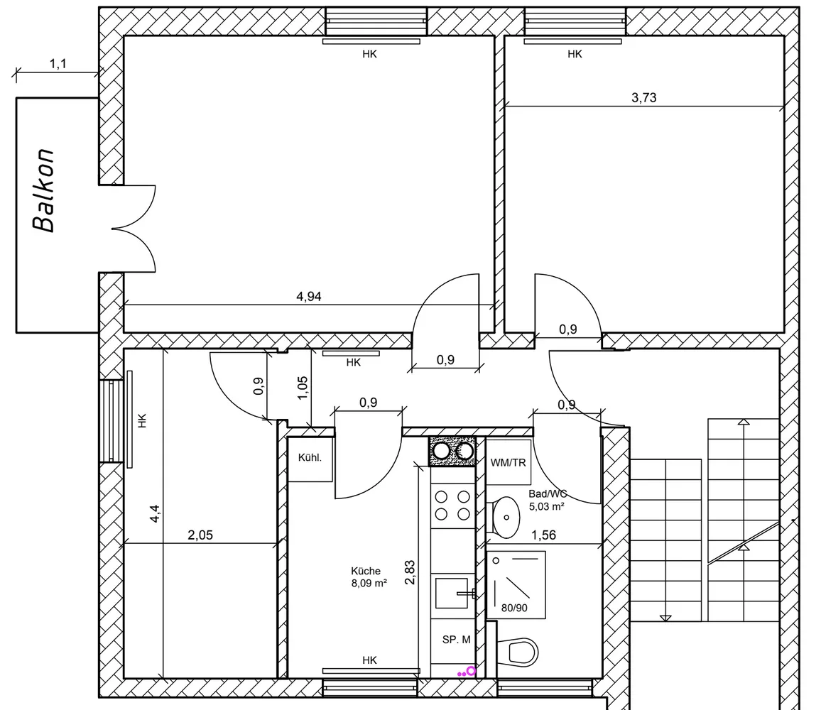 3 Zimmer Wohnung mit 65 m² in Stuttgart – Bild 8