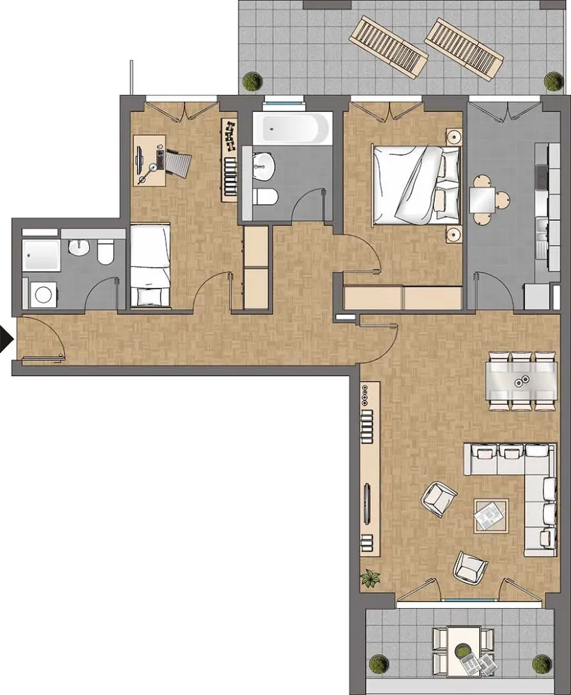 3 Zimmer Wohnung mit 99 m² in Frankfurt am Main – Bild 9