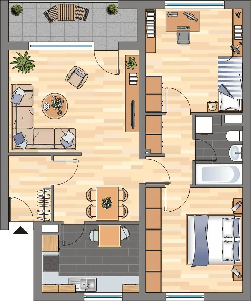 3 room apartment with 87 m² in Brunswick – Photo 2