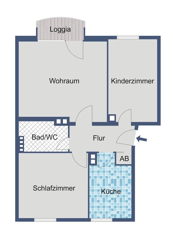 3 Zimmer Wohnung mit 52 m² in Frankfurt am Main – Bild 9