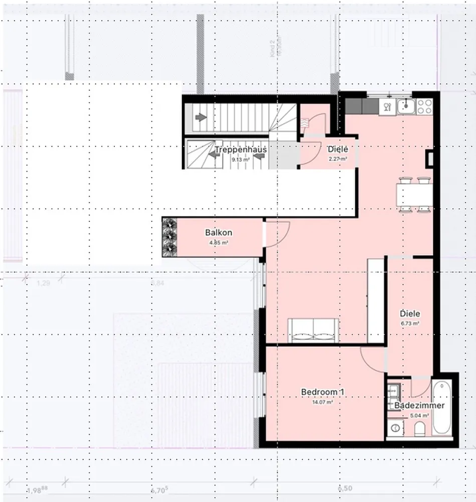 2 Zimmer Wohnung mit 65 m² in Darmstadt – Bild 5