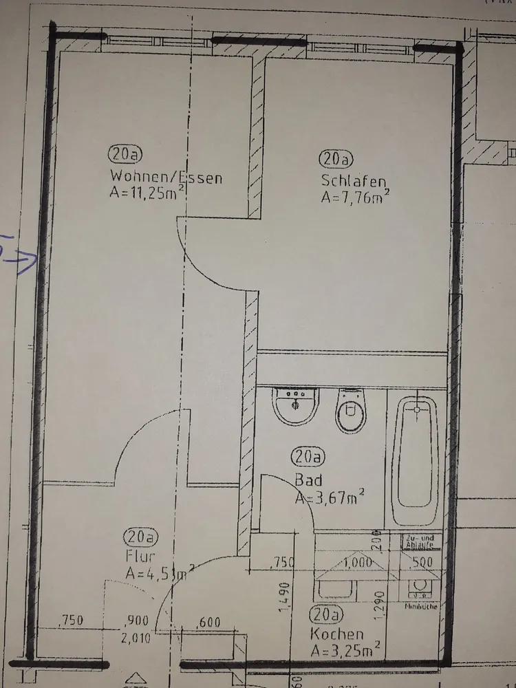 2 Zimmer Wohnung mit 30 m² in Rostock – Bild 1