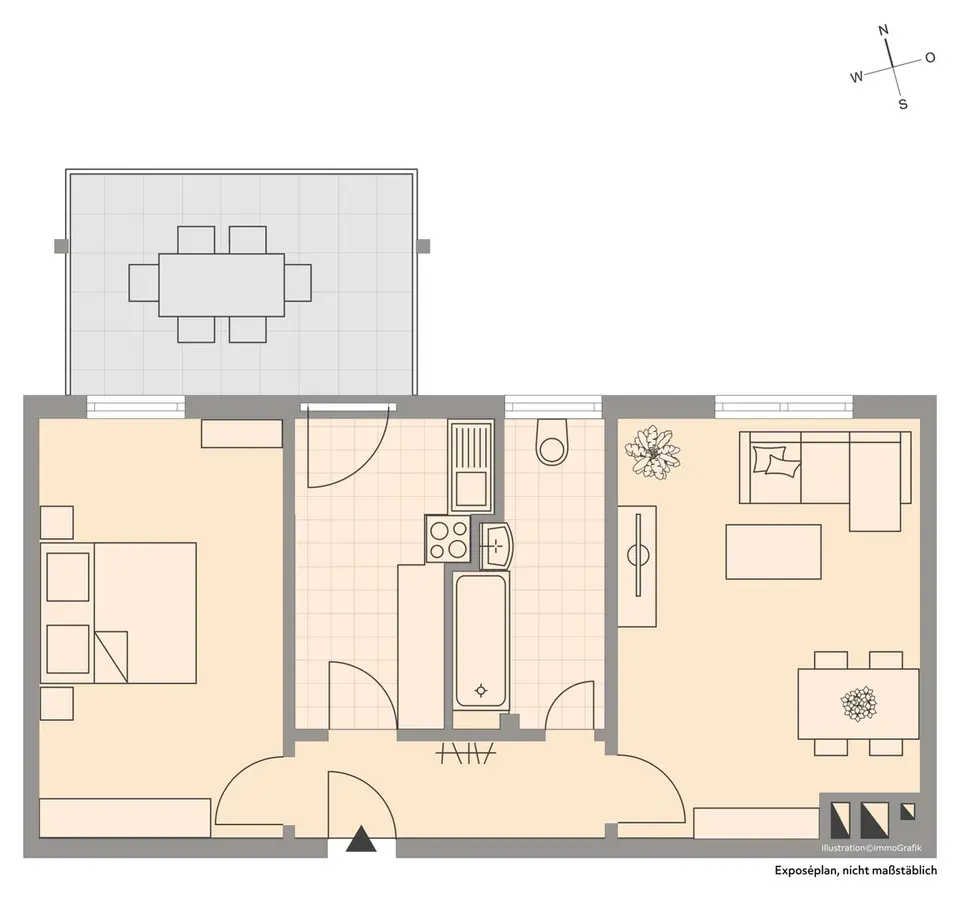 2 Zimmer Wohnung mit 55 m² in Freiburg im Breisgau – Bild 5