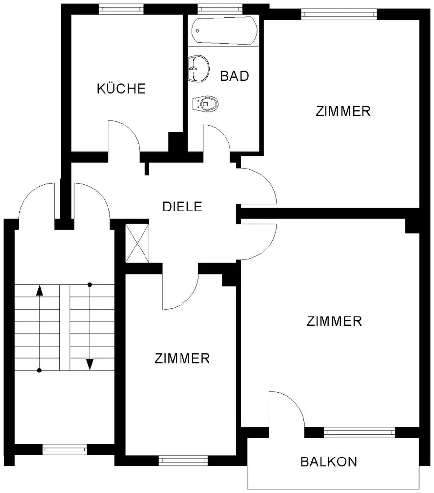 3 Zimmer Wohnung mit 63 m² in Bochum – Bild 2