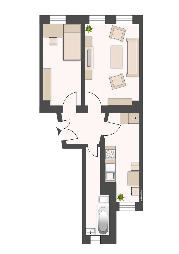 2 Zimmer Wohnung mit 50 m² in Leipzig – Bild 7