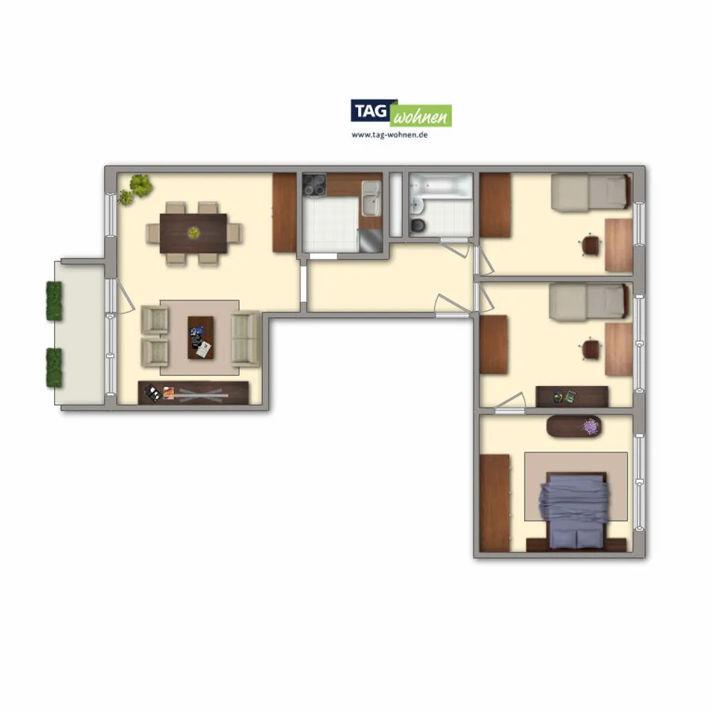 4 room apartment with 74 m² in Gotha – Photo 4