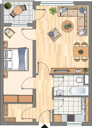 2 Zimmer Wohnung mit 45 m² in Dortmund – Bild 2