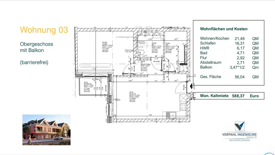 2 Zimmer Wohnung mit 80 m² in Leer – Bild 9