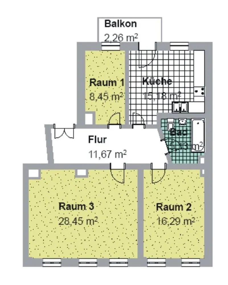 3 Zimmer Wohnung mit 86 m² in Leipzig – Bild 6