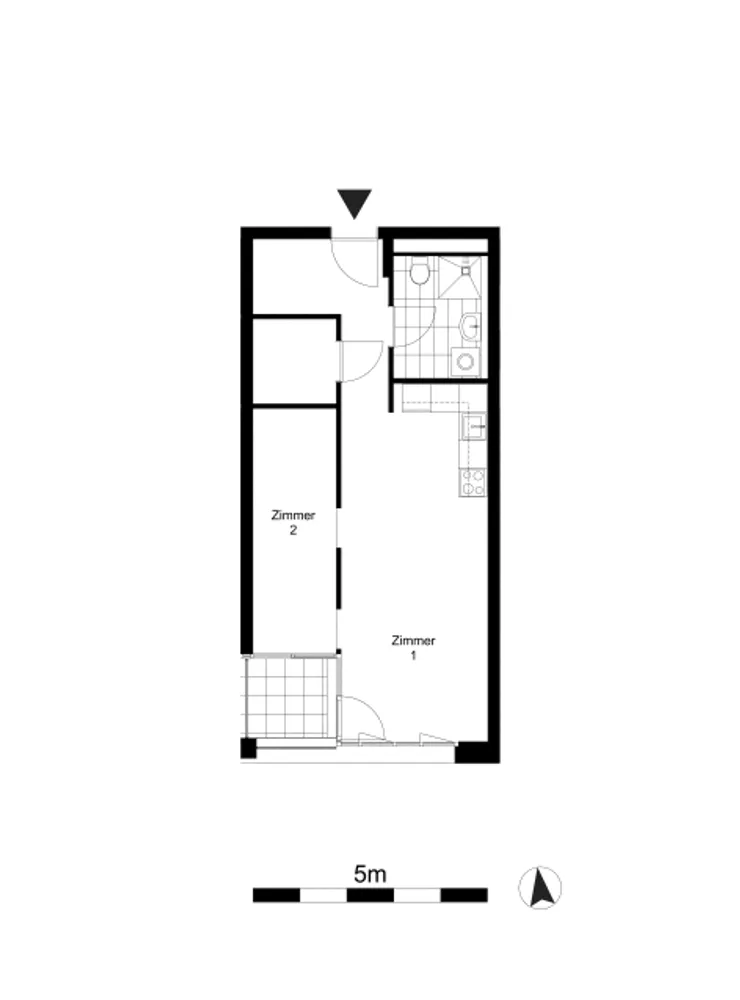 2 room apartment with 50 m² in Berlin – Photo 2