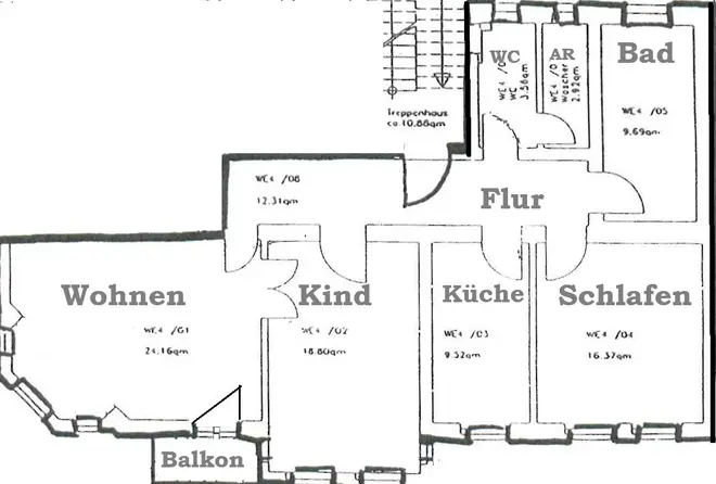 3 Zimmer Wohnung mit 100 m² in Halle (Saale) – Bild 4