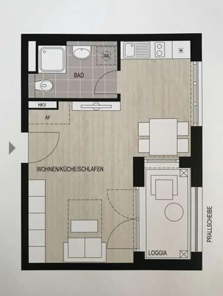 1 Zimmer Wohnung mit 35 m² in München – Bild 2