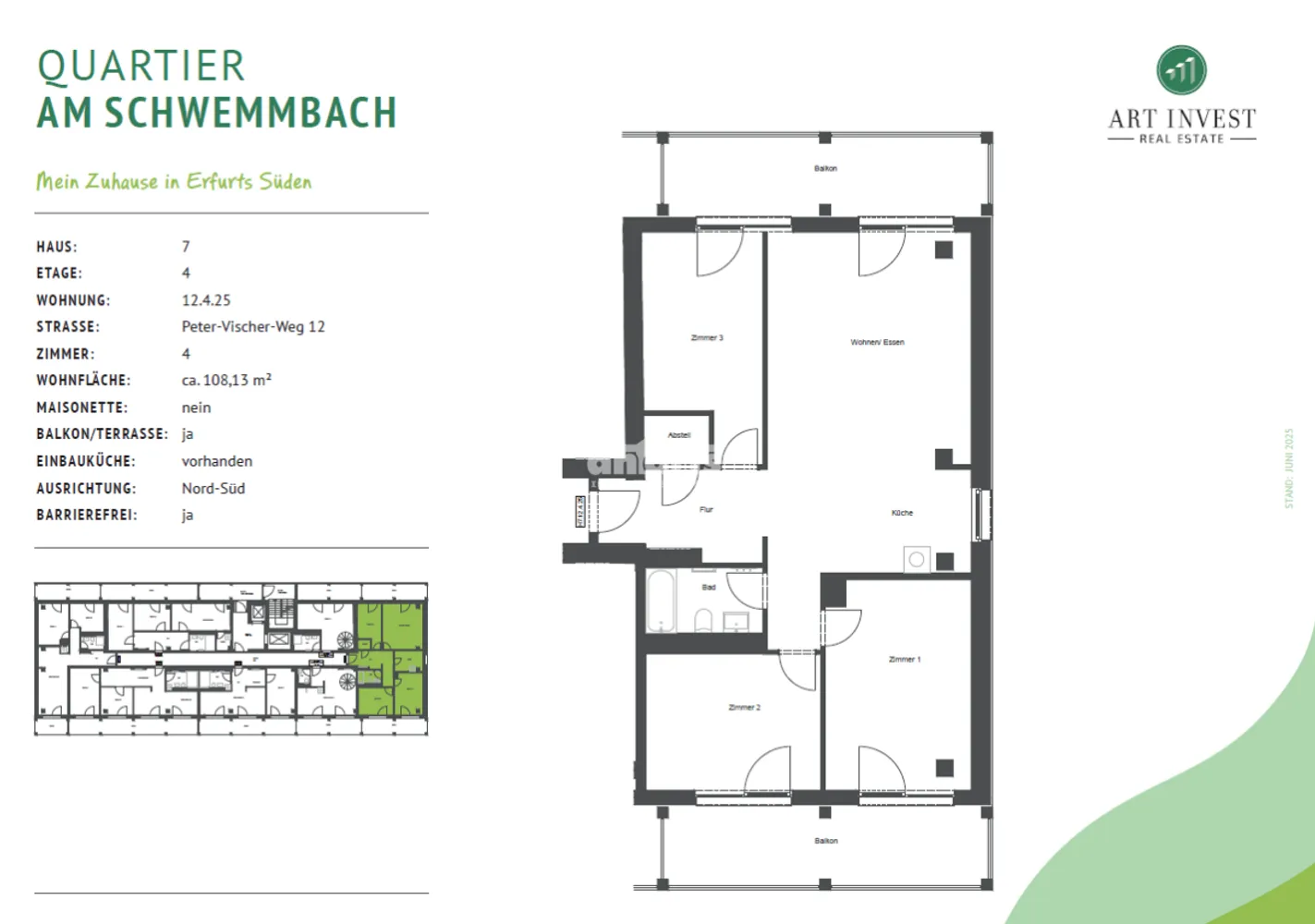 4 Zimmer Wohnung mit 108 m² in Erfurt – Bild 3