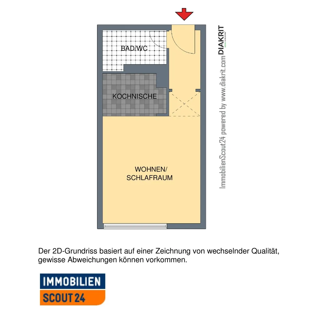 1 Zimmer Wohnung mit 30 m² in Wiesbaden – Bild 6