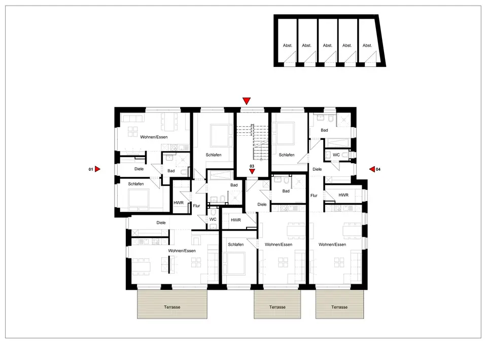 3 room apartment with 100 m² in Greven – Photo 6