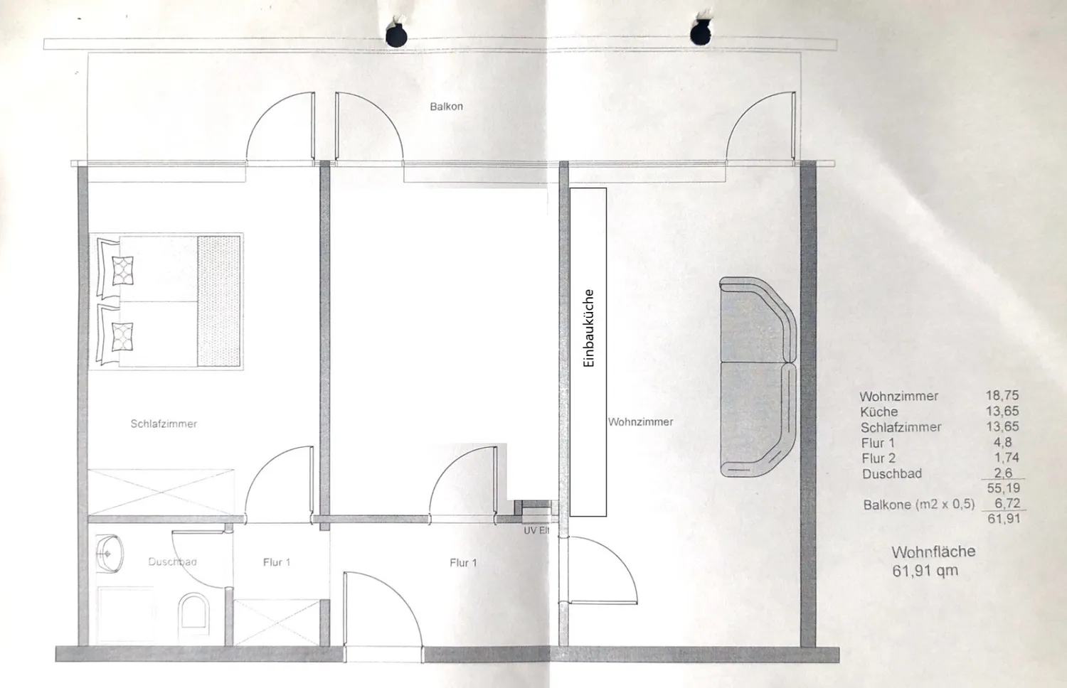 2 Zimmer Wohnung mit 62 m² in Saarbrücken – Bild 8