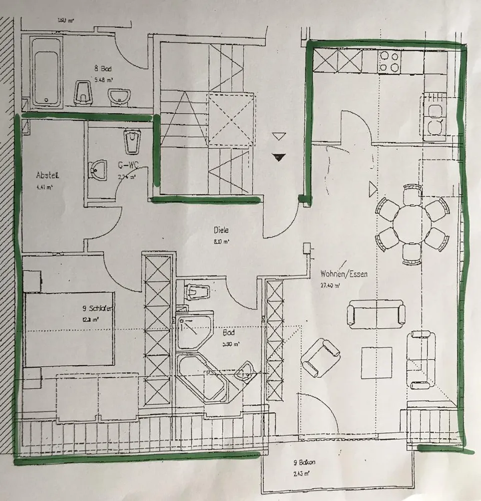 4 Zimmer Wohnung mit 67 m² in Saarbrücken – Bild 2