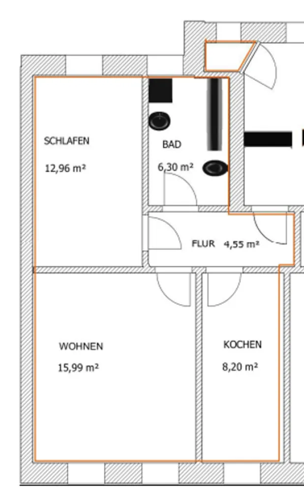 2 Zimmer Wohnung mit 49 m² in Leipzig – Bild 6