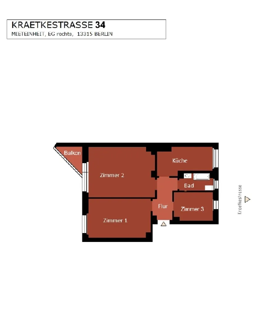 3 Zimmer Wohnung mit 62 m² in Berlin – Bild 4