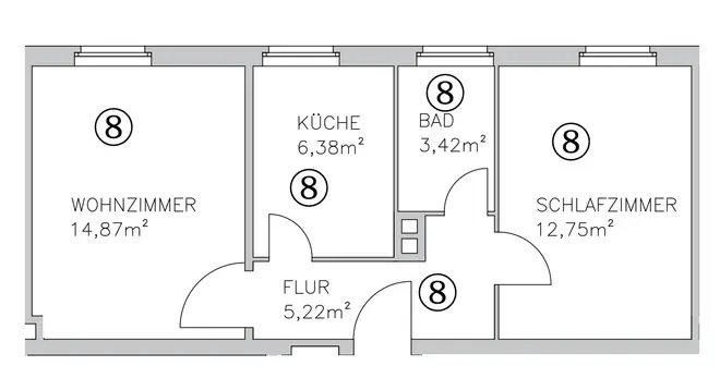 2 Zimmer Wohnung mit 43 m² in Nürnberg – Bild 11