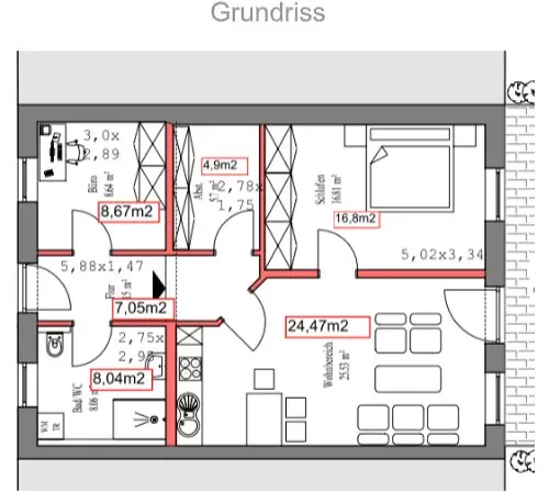3 Zimmer Wohnung mit 70 m² in Memmingen – Bild 7