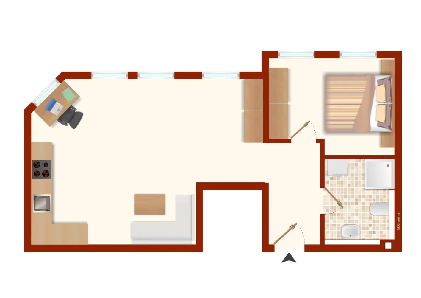 2 Zimmer Wohnung mit 42 m² in Erfurt – Bild 8