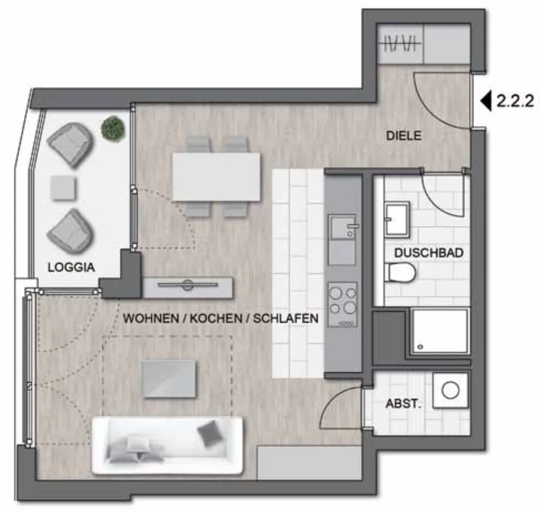 1 Zimmer Wohnung mit 43 m² in Oberursel (Taunus) – Bild 9