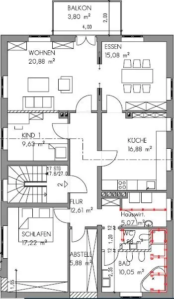 5 Zimmer Wohnung mit 126 m² in Regensburg – Bild 5