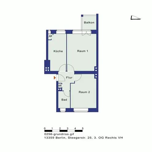 2 Zimmer Wohnung mit 54 m² in Berlin – Bild 9