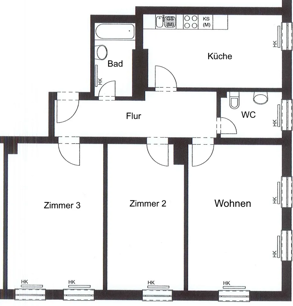 3 room apartment with 57 m² in Munich – Photo 7