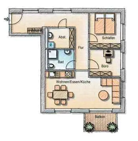 2 Zimmer Wohnung mit 69 m² in Kassel – Bild 2