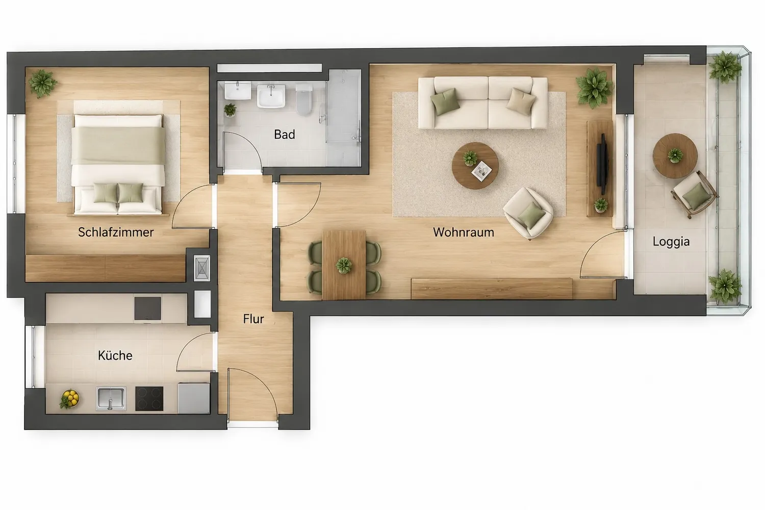 2 room apartment with 64 m² in Munich – Photo 7