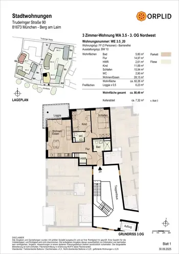 3 Zimmer Wohnung mit 88 m² in München – Bild 5