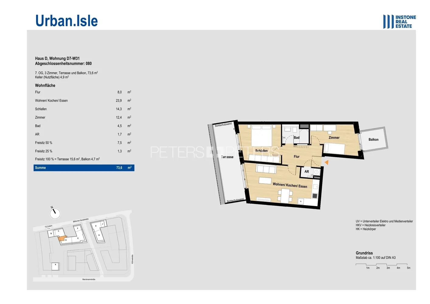 3 Zimmer Wohnung mit 74 m² in Hamburg – Bild 6