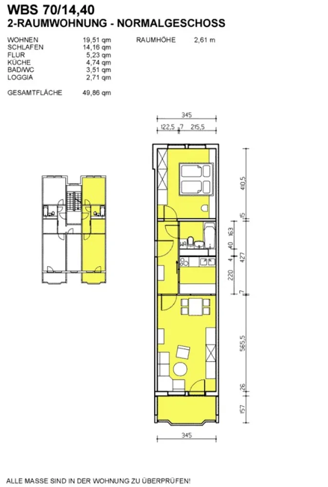 2 Zimmer Wohnung mit 50 m² in Dresden – Bild 2