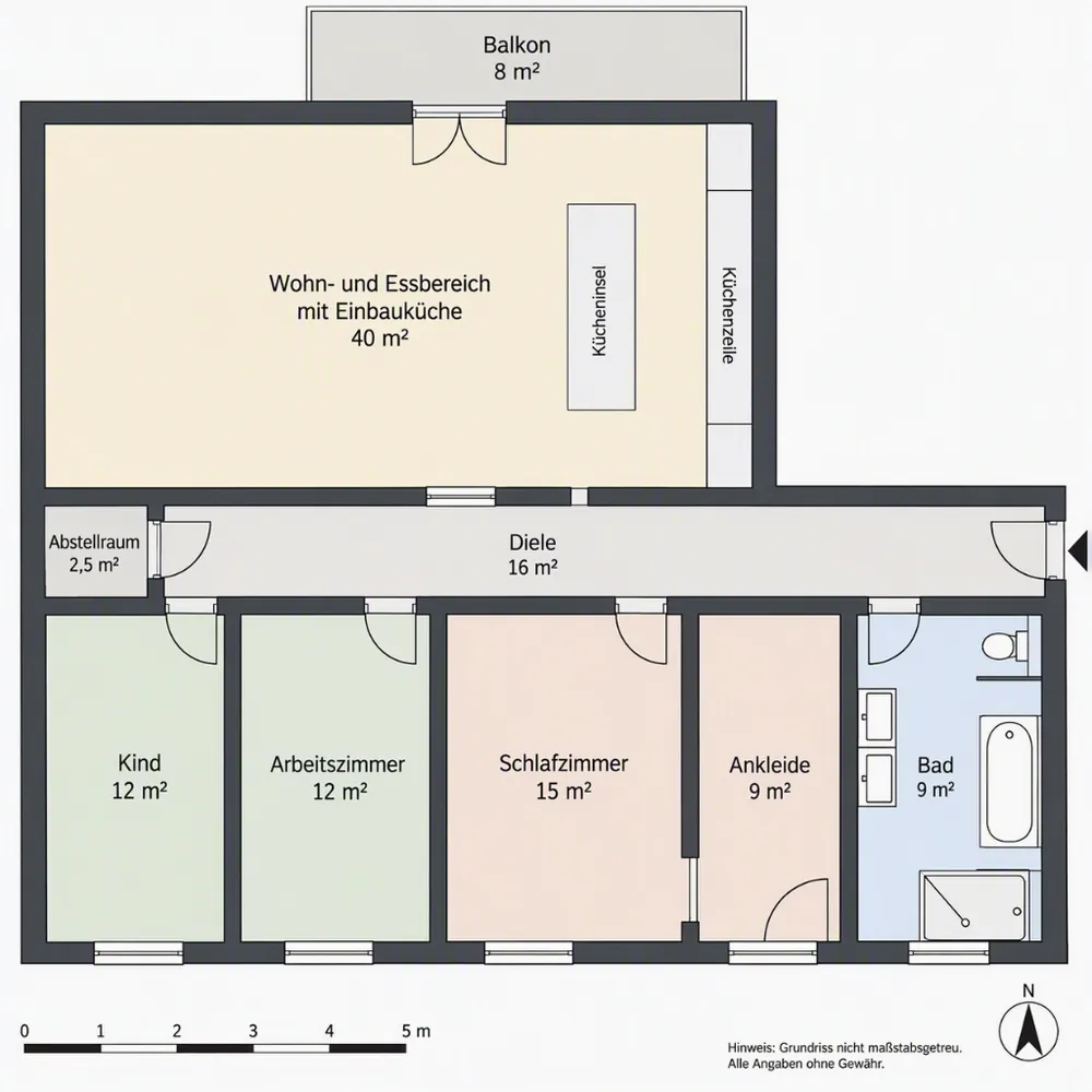 5 Zimmer Wohnung mit 120 m² in Duisburg – Bild 3