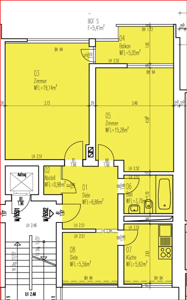 2 Zimmer Wohnung mit 60 m² in Wuppertal – Bild 4