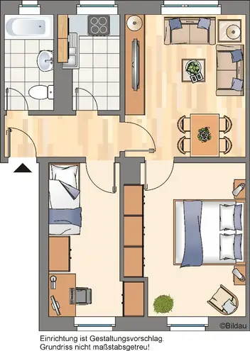 3 Zimmer Wohnung mit 48 m² in Bochum – Bild 3