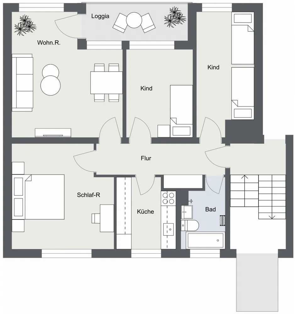 4 room apartment with 78 m² in Nordhorn – Photo 3