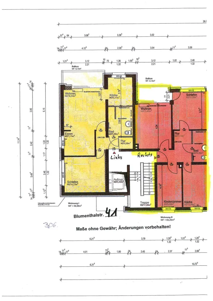 3 Zimmer Wohnung mit 64 m² in Düren – Bild 12