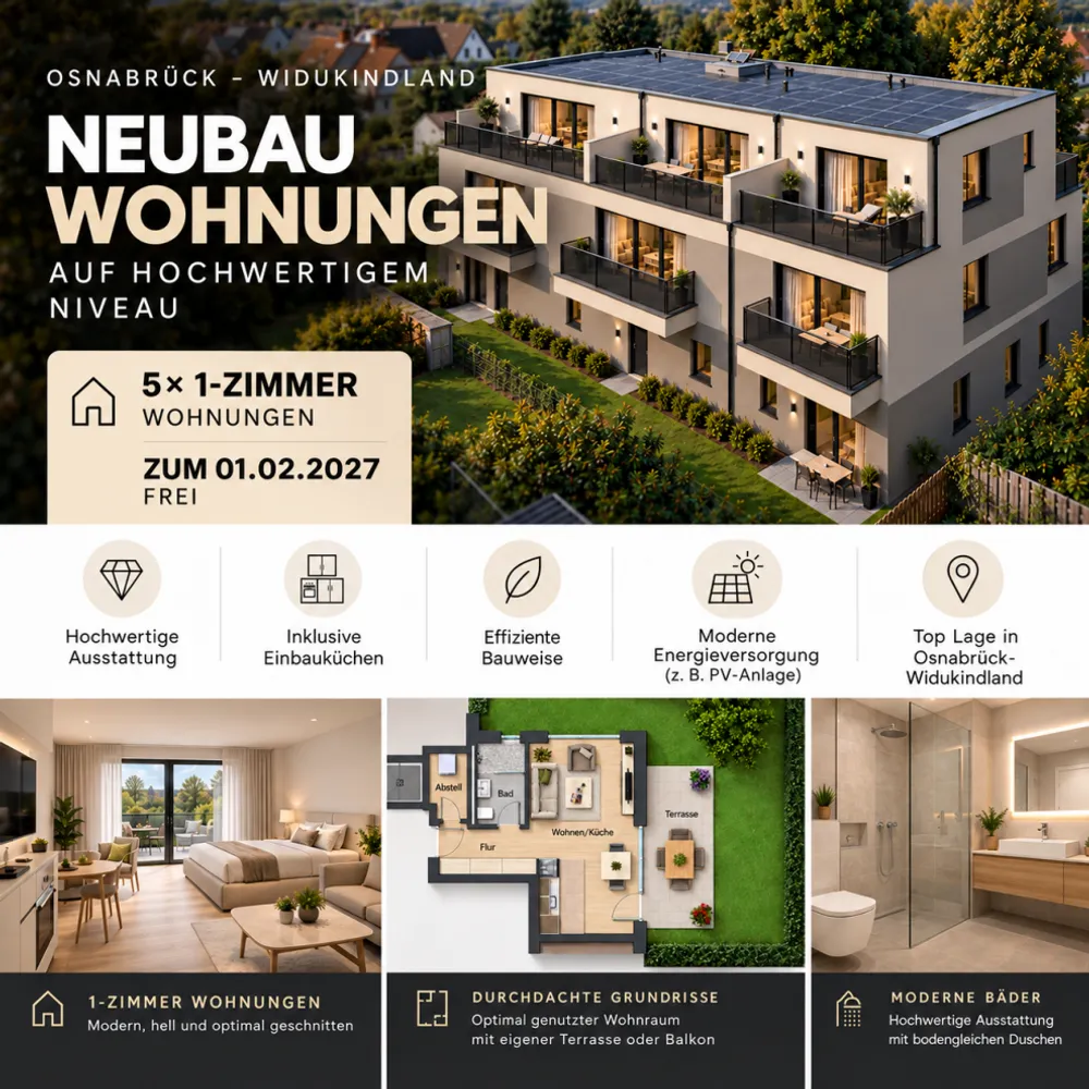 1 Zimmer Wohnung mit 38 m² in Osnabrück – Bild 6