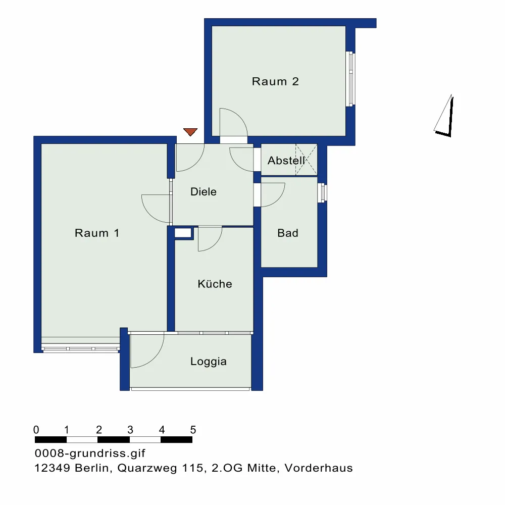 2 room apartment with 63 m² in Berlin – Photo 1