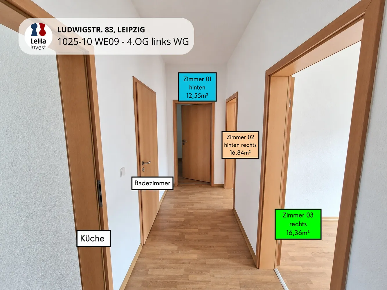 3 Zimmer Wohnung mit 16 m² in Leipzig – Bild 9