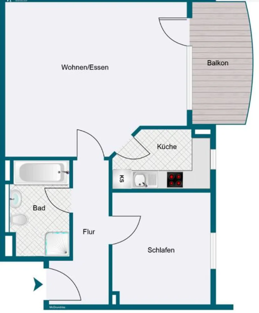 3 Zimmer Wohnung mit 54 m² in Landshut – Bild 8