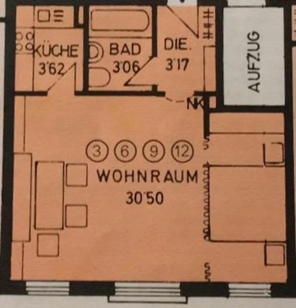 1 Zimmer Wohnung mit 40 m² in München – Bild 3