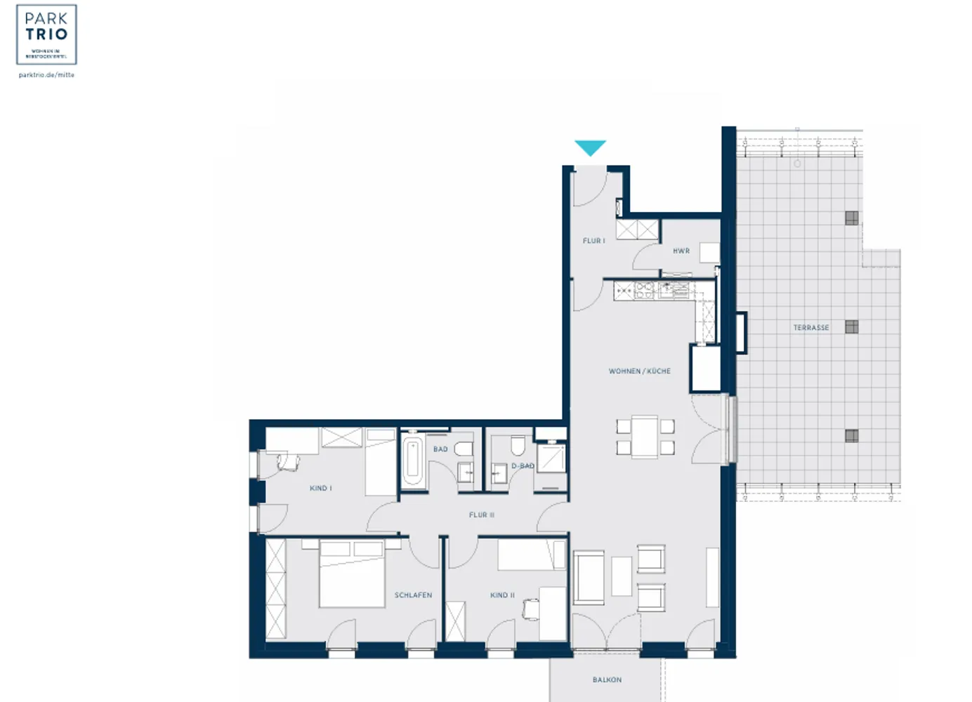 4 Zimmer Wohnung mit 128 m² in Frankfurt am Main – Bild 4