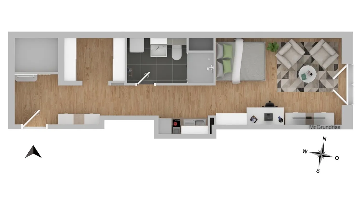 1 Zimmer Wohnung mit 38 m² in Frankfurt am Main – Bild 10