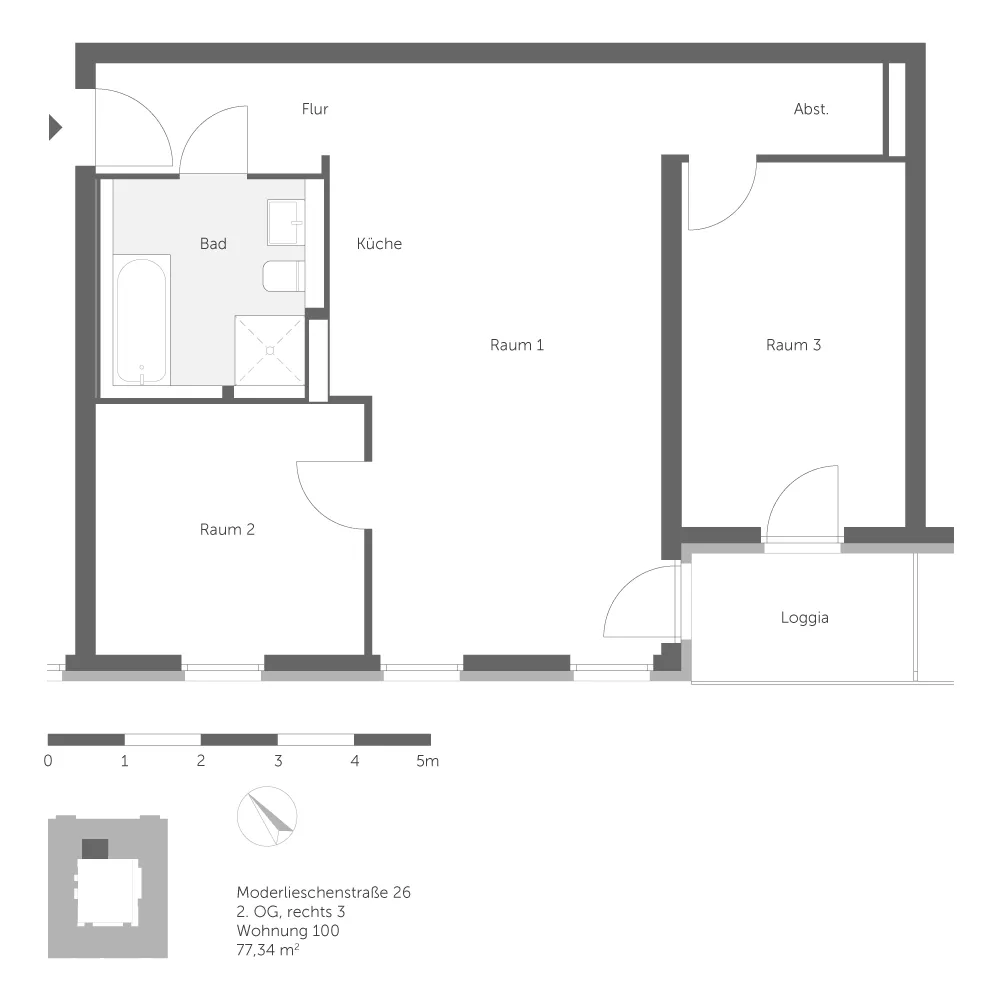 3 room apartment with 77 m² in Berlin – Photo 9